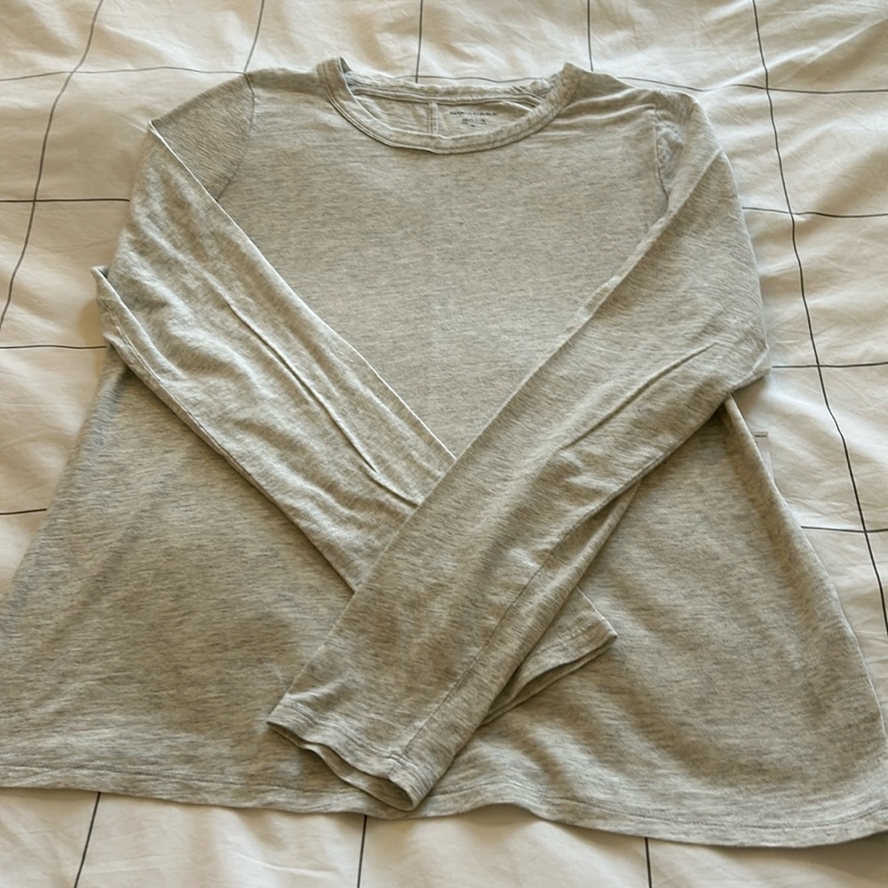 Banana Republic Cozy Slub Tee - Light Gray - size XL